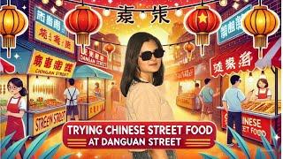 Trying CHINESE STREET FOOD at DAGUAN STREET