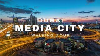 Dubai Media City Walking Tour | An Evening Street Exploration in Dubai 