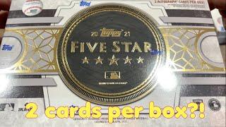 NEW RELEASE!  2021 TOPPS FIVE STAR BASEBALL CARDS!