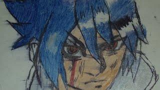 Uchiha Sasuke Naruto zerochan anime colour draw full video 