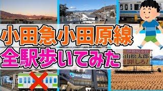 【過酷】小田急小田原線95km全駅歩いてみた。【徒歩旅】