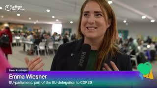 Emma Wiesner, Member of the European Parliament, Centerpartiet & Renew Europe - COP29 Interview