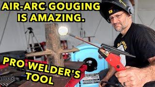 DIY Air Arc Gouging For CHEAP. Pro Welding Skill Unlocked!