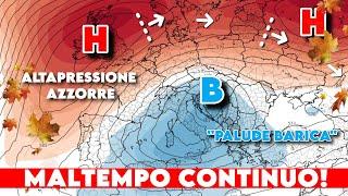 ▶ METEO-SCENARIO INCREDIBILE: "LAGUNA BARICA" CON CONTINUO FREDDO PIOGGIA E NEVE IN ITALIA FINO AL..