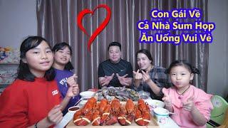 Cùng 3 Cô Con Gái Ăn Mâm Tôm Hùm Bào Ngư Sò Điệp Ốc Soắn Ngon Hết Sảy (SeaFood) [Cuộc Sống Hàn Quốc]