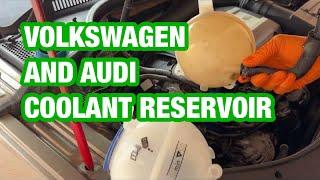 Volkswagen and audi coolant reservoir replacement