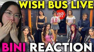 NON KPOP FAN REACTS to *ALL* BINI LIVE on Wish Bus (I Feel Good, Strings, Karera, Huwag~,Golden~)