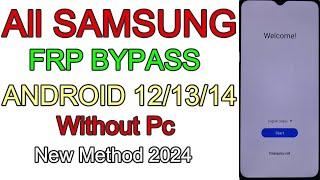 Without Pc Samsung All Model Frp Bypass Android 12/13/14 | Gmail Lock Remove Samsung/FRP Bypass 2024