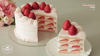 핑크 딸기 케이크 만들기 : Pink Strawberry Cake Recipe | Cooking tree