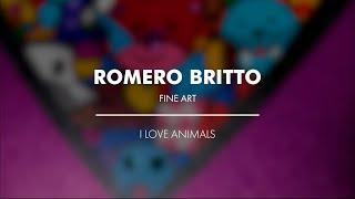 I Love Animals | Limited Edition Print | 10in x 10in | Romero Britto Fine Art