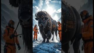 Heroic Rescue Team Saves American Bison Covered in Millions of Barnacles & Parasites!"