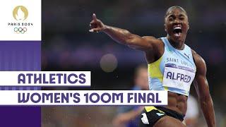 Julien Alfred takes Gold  Women's 100m Final | Paris 2024 Highlights