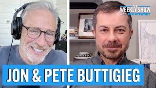Jon Stewart & Pete Buttigieg on Tariffs, Trump Chaos and the Democrats’ Future | The Weekly Show