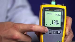 MultiFiber Pro- Optical Power Meter and Light Source: By Fluke Networks