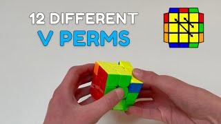 12 Different V Perm Algorithms in 45 SECONDS! (3x3 Rubik's Cube PLL)