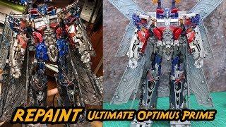 Repaint Transformers Ultimate Optimus Prime By Toytrick ทำสีออฟติมัส