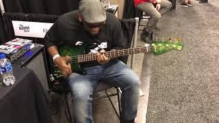 WINTER NAMM 2019 - Daric Bennett checks out an Anaconda Bass