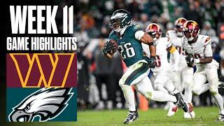 Commanders vs Eagles | Week 11 Highlights