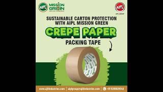 Sustainable Carton Protection with AIPL Mission Green Crepe Paper Packing Tape
