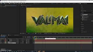 Valimai Title card After effect tutorial | Tamil | Ajith Kumar | Yuvan Shankar Raja | H. Vinoth