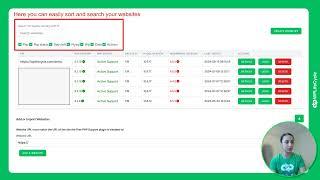WPLifeCycle Product Demo for WordPress Version Monitoring