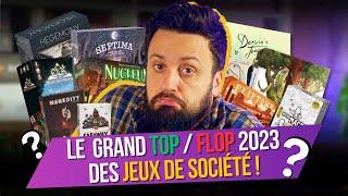 TOP / FLOP 2023 DES JEUX DE SOCIÉTÉ ! | Jeux en Carton