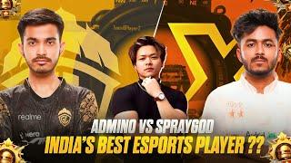 GODLADMINO vs TXSPRAYGOD GAMEPLAY REACTION  I WHO IS BEST ESPORTS PLAYER IN BGMI I  #bgmi