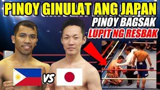 PINOY GINULANTANG ANG JAPAN! BAGSAK SA UNA GUMANTI BULAGTA ANG UNDEFEATED NA HAPON