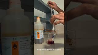 Determination of pH and nature of given solutions using Universal Indicator...