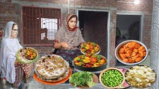 Village Life | Sham Ka Special Khana Aloo Methi Matar Recipe Tandoori Roti | Irma's Pakistani family