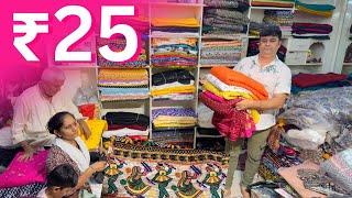 ₹25/- सबसे सस्ते थान वाले फैब्रिक | Rayon Fabric | Fabric Wholesale | Sindhi Market Ahmedabad