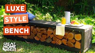 Making A Luxury Outdoor Bench on a Budget | Great Home Ideas