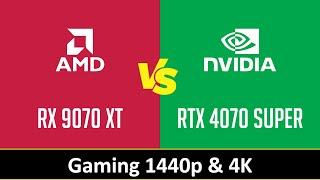 RX 9070 XT vs RTX 4070 SUPER