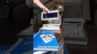 Do not repeat it with your modern laptop #shorts #vintagecomputer