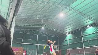 A practice session at the badminton club