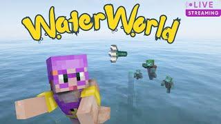 This World is ONLY OCEAN - can we SURVIVE & THRIVE?| Minecraft Live Stream with Friends