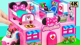 How To Make Minnie Mouse Hospital and Ambulance, DIY Doctor Set, Medical Kit from Clay, Cardboard