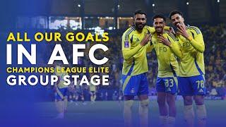 أهداف النصر بمرحلة الدوري | أبطال آسيا للنخبةAlNassr’s goals - 1st stage of Champions League Elite