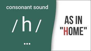 Consonant Sound / h / as in "home" – American English Pronunciation