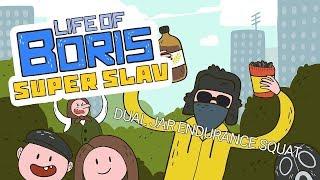 Let's Play: Life of Boris Super Slav: Dual Jar Endurance Squat (Slav Olympics)