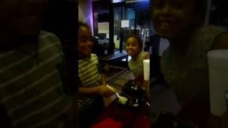 Chris tries wasabi.