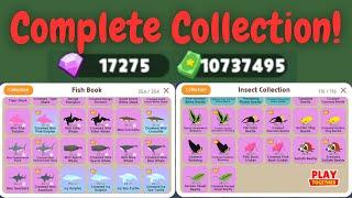 Complete Fish and Insect Collection + House Tour!! | Play Together