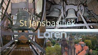 Laren, kerkklokken van de St Jansbasiliek, Solo + Deelgelui + Volgelui (Binnenopname)