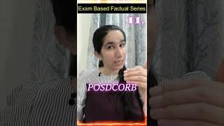 11. POSDCORB | Exam Based Factual Series By Ravina #ugcneteducation #jkpsc#pgteducation #uphesc#exam