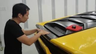 Kombat detailing - Swissvax Crystal Rock apply on Lambo