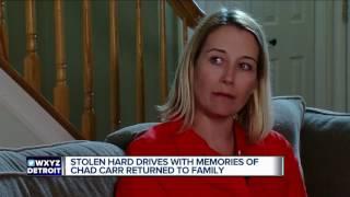 Stolen hard drives with memories of Chad Carr returned to family