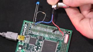 8-bit Delta Sigma ADC, Implemented with an FPGA, Resistor and Capacitor.