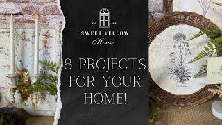 8 Great Projects For your Home! #homedecor #thriftflip #diycrafts