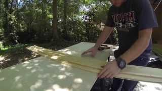 Building the Tables and Hanging the Open Sign