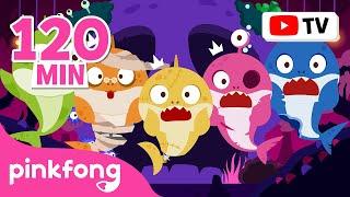  Spooky Halloween Zombie Sharks | Scary Baby Shark Dance | Halloween Song | Pinkfong Songs for Kids